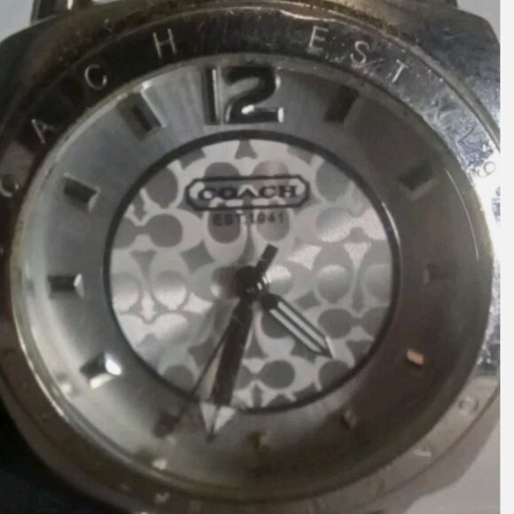 COACH Stainless Steel Signature Quartz Watch CA.64.7.14.0606 Silver - Picture 3 of 8